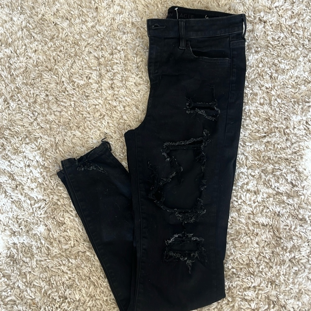 American Eagle woman’s next level stretch size 10 long hi-rise jegging jeans
